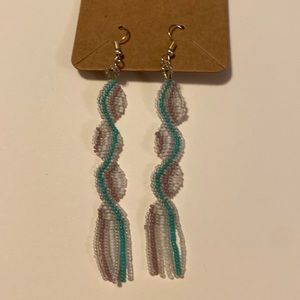 Earrings, Hand Beaded